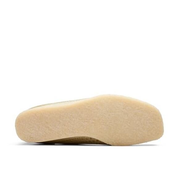 NWT Clarks Men's Wallabee Oxford Maple Croc Print Leather 9.5 Medium - Picture 3 of 3